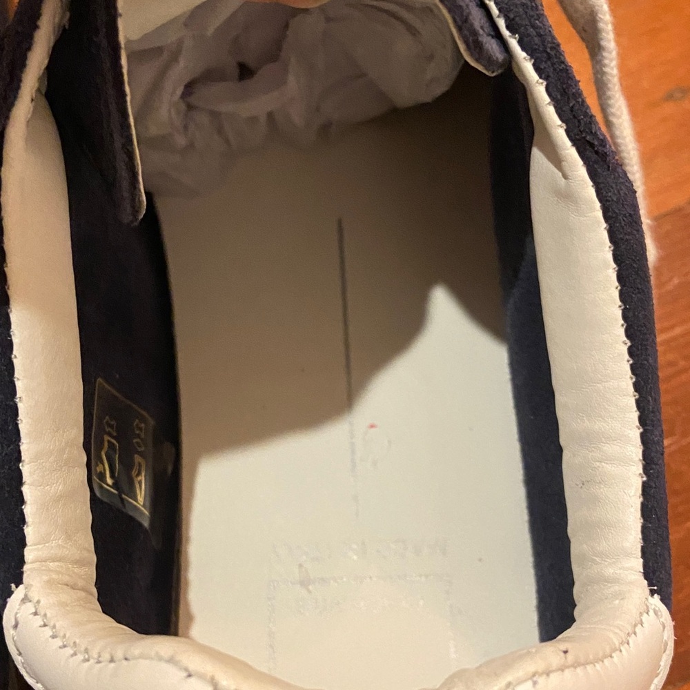 Dolce Vita Diane Navy Suede with White leather Sneakers - Picture 6 of 13